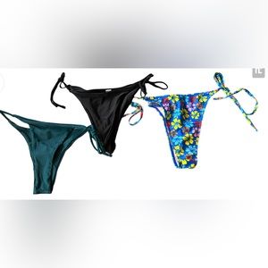 3 bikini bottoms size small